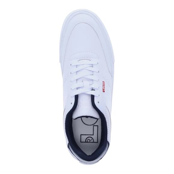 Levi\'s Men\'s Munro Retro Low Top Sneakers White Navy Size 11 main image 4